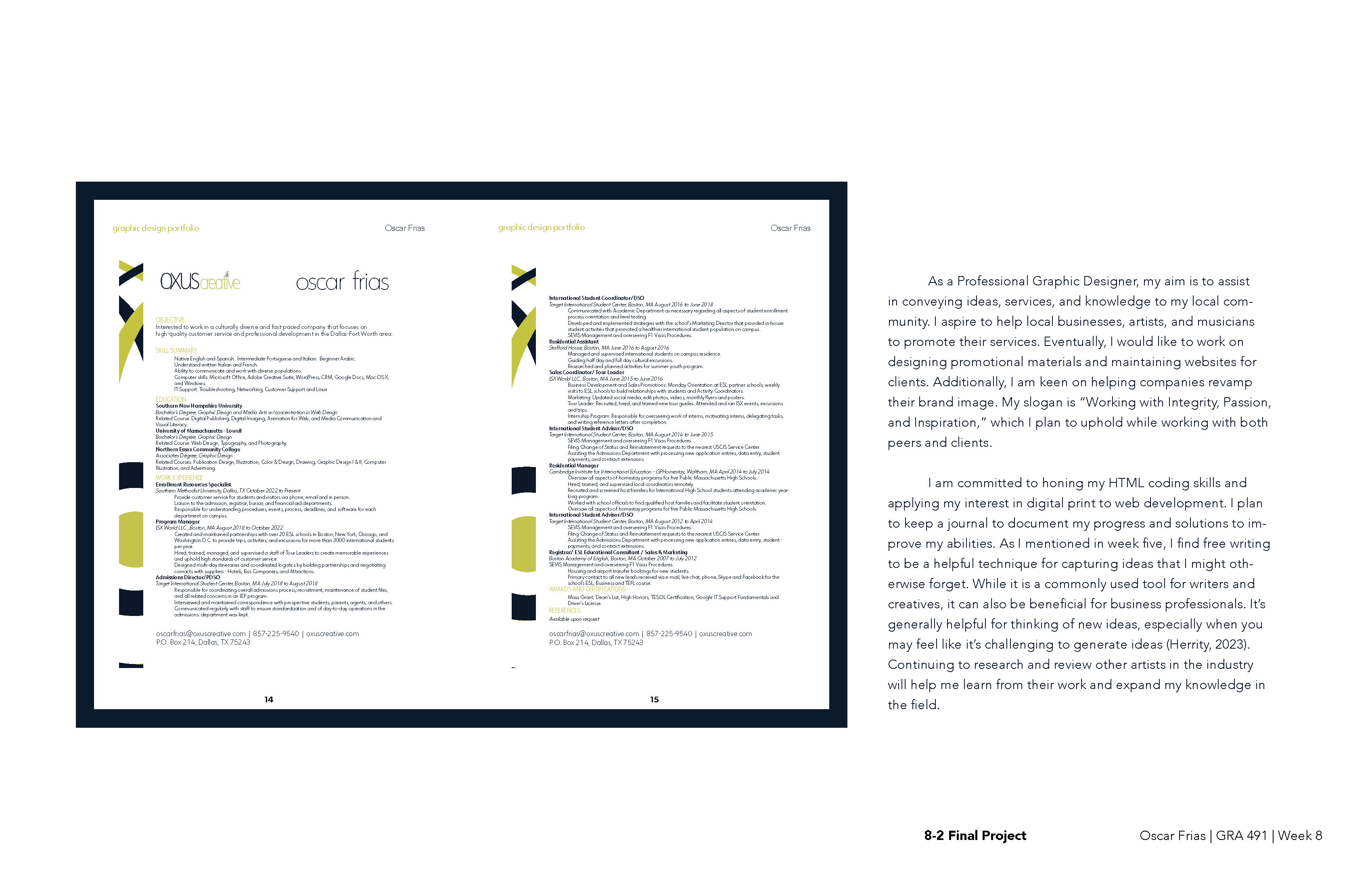 Professional Reflection Page 7